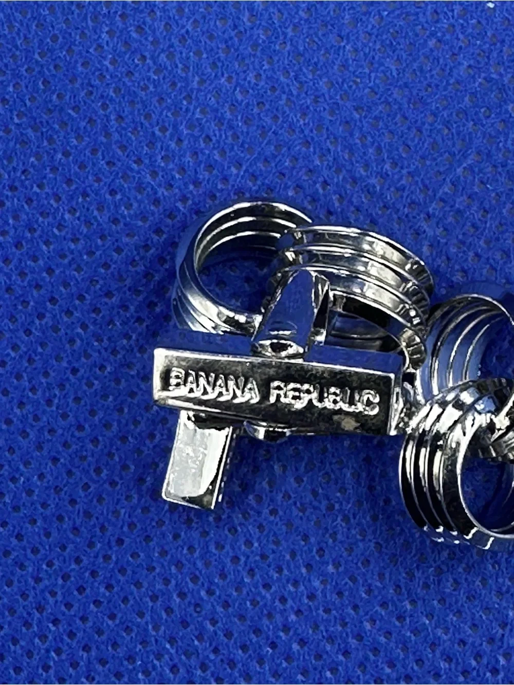 Banana Republic Silver-Tone Knot Design Cufflinks